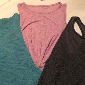 Lot of 3 Lululemon Size 2 Tank Tops